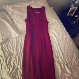 Long red formal dress